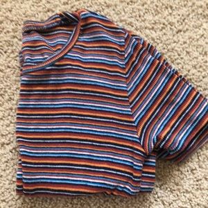 Striped short sleeve shirt